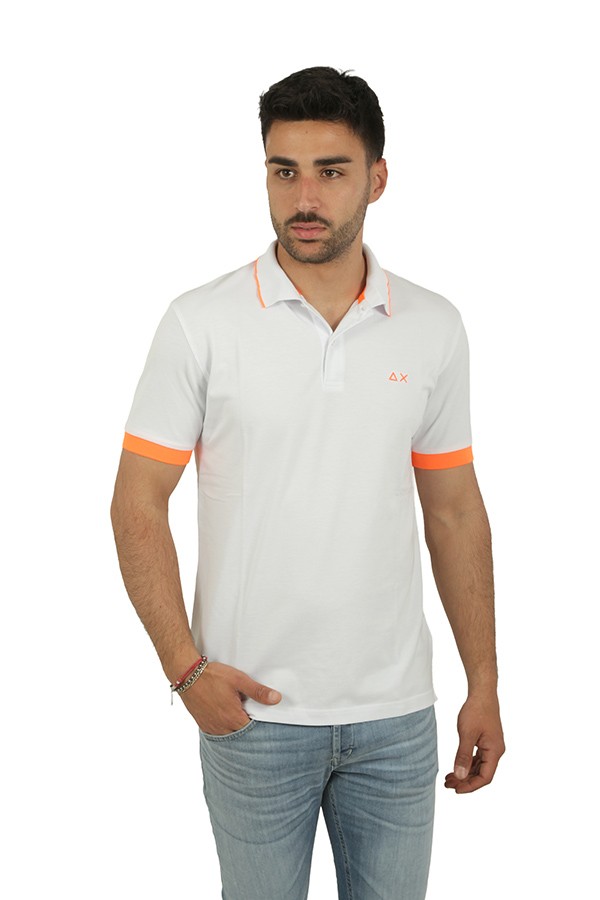 Maglia SUN68 Polo Bianco